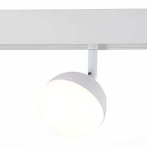 ST358.546.07 Магнитный трековый светильник белый LED 1*7W 4000K 520Lm Ra>80 120° IP20 L120xW90xH192 48V ST358