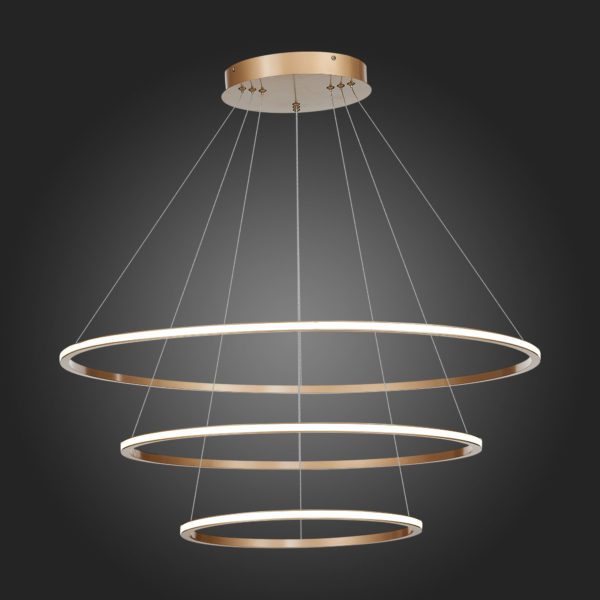 ST604.243.114 Светильник подвесной ST-Luce Золотистый/Белый LED 1*114W 4000K ST604 OUT — изображение 4