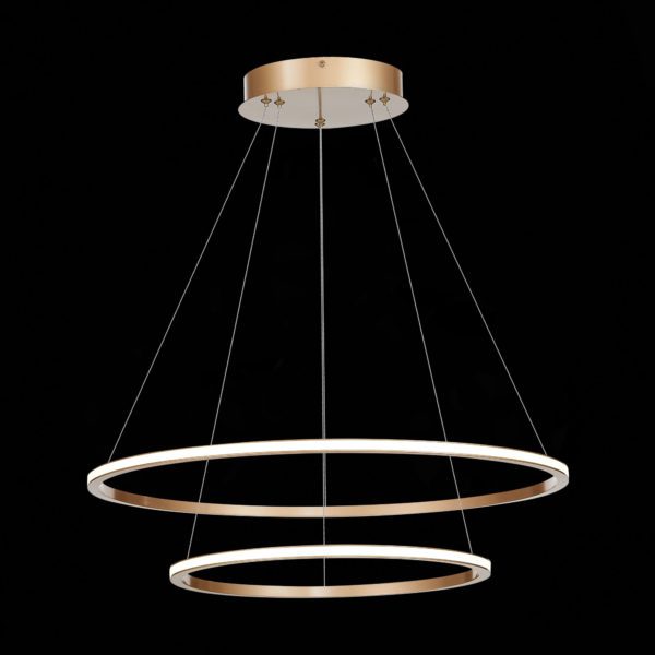 ST604.243.56 Светильник подвесной ST-Luce Золотистый/Белый LED 1*56W 4000K ST604 OUT — изображение 3