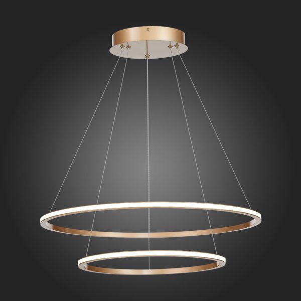 ST604.243.56 Светильник подвесной ST-Luce Золотистый/Белый LED 1*56W 4000K ST604 OUT — изображение 4