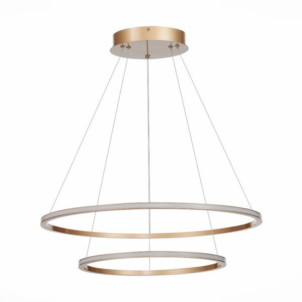 ST604.243.56 Светильник подвесной ST-Luce Золотистый/Белый LED 1*56W 4000K ST604 OUT — изображение 2