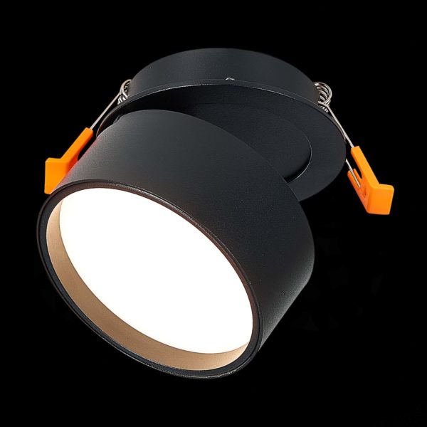 ST651.438.09 Встраиваемый поворотный светильник Черный LED 1*9W 3000K 720Lm Ra>90 120° IP20 D85xH68 170-240VV ST651 — изображение 2