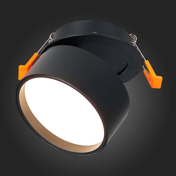 ST651.438.09 Встраиваемый поворотный светильник Черный LED 1*9W 3000K 720Lm Ra>90 120° IP20 D85xH68 170-240VV ST651 — изображение 3