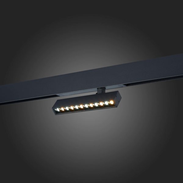 ST656.496.09 Св-к трек. SMART Черный LED 1*9W 2700K-6000K 700Lm Ra>90 24 IP20 L220xW25xH105 220V ST656 AROUND — изображение 5