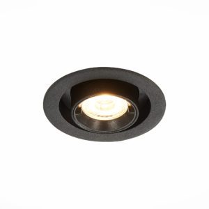 ST702.338.12 Св-к встр. Черный LED 1*12W 3000K 900Lm Ra80 24° IP20 D90xH92 180-240V ST702