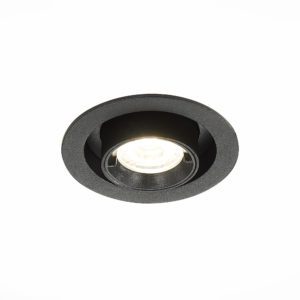 ST702.348.12 Св-к встр. Черный LED 1*12W 4000K 900Lm Ra80 24° IP20 D90xH92 180-240V ST702