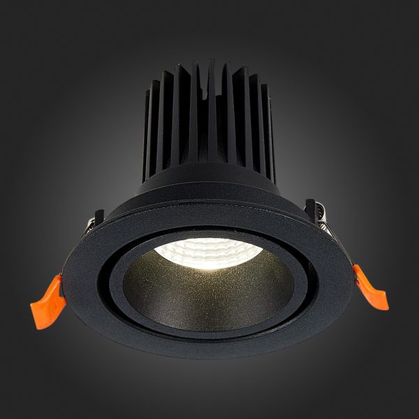 ST705.438.10 Св-к встр. Черный LED 1*10W 3000K 750Lm Ra>90 38° IP20 D102xH85 170-240V ST705 — изображение 5