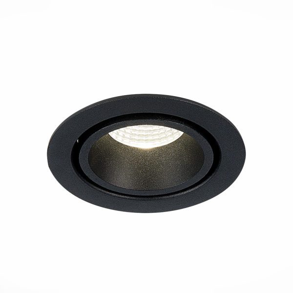 ST705.438.10 Св-к встр. Черный LED 1*10W 3000K 750Lm Ra>90 38° IP20 D102xH85 170-240V ST705 — изображение 2
