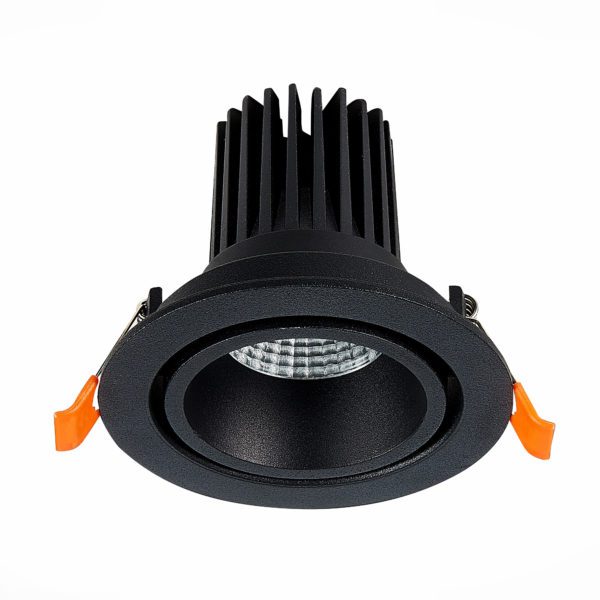 ST705.438.10 Св-к встр. Черный LED 1*10W 3000K 750Lm Ra>90 38° IP20 D102xH85 170-240V ST705 — изображение 3