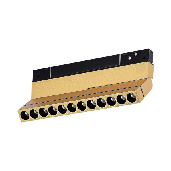 ST805.246.12 Магнитный трековый светильник Золотистый LED 1*12W 4000K 550Lm Ra>90 36° IP20 L220xW22xH117 48VV ST805 — изображение 3