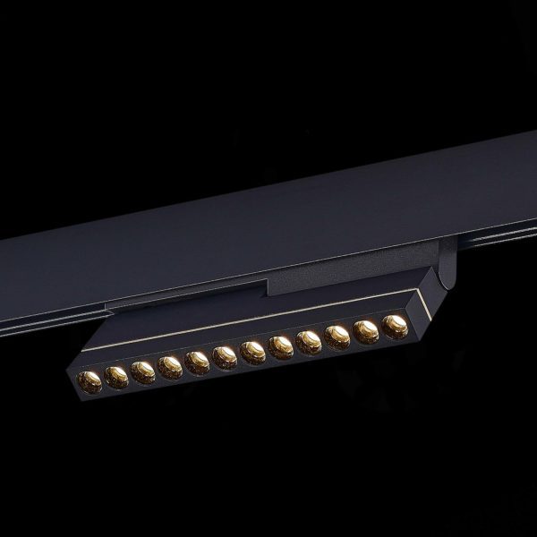 ST805.436.12 Магнитный трековый светильник Черный LED 1*12W 3000K 450Lm Ra>90 36° IP20 L220xW22xH117 48VV ST805 — изображение 4