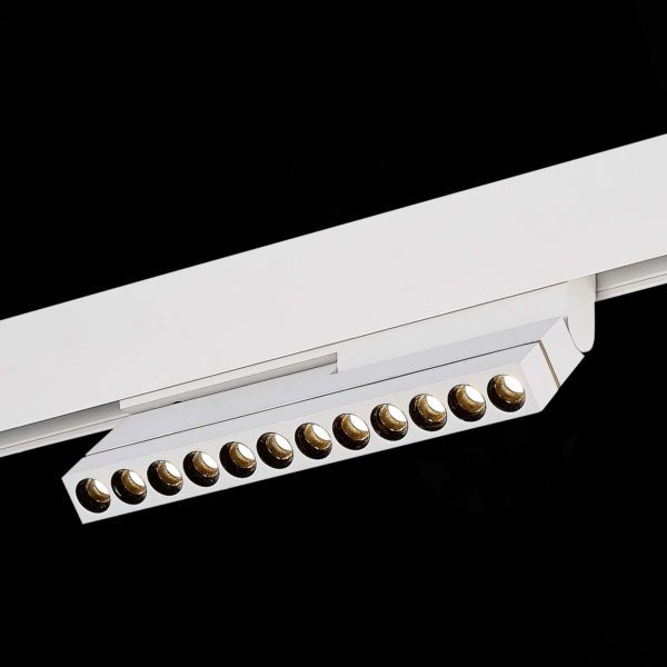 ST805.536.12 Магнитный трековый светильник Белый LED 1*12W 3000K 450Lm Ra>90 36° IP20 L220xW22xH117 48VV ST805 — изображение 4