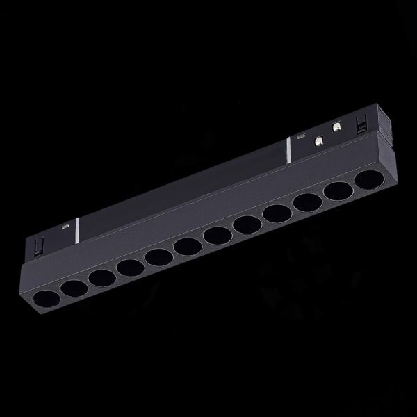 ST806.436.12 Магнитный трековый светильник Черный LED 1*12W 3000K 550Lm Ra>90 36° IP20 L220xW22xH44 48VV ST806 — изображение 2