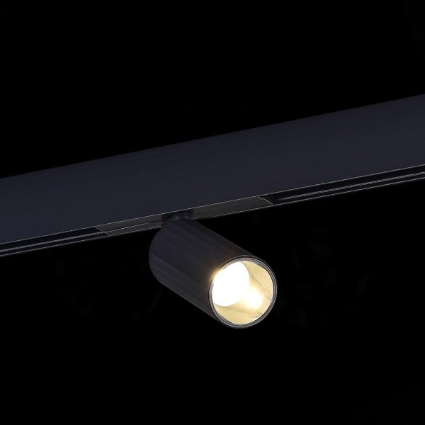 ST807.446.12 Магнитный трековый светильник Черный LED 1*12W 4000K 700Lm Ra>90 IP20 D50xH173 48VV ST807 — изображение 4