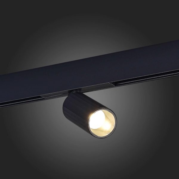 ST807.446.12 Магнитный трековый светильник Черный LED 1*12W 4000K 700Lm Ra>90 IP20 D50xH173 48VV ST807 — изображение 5