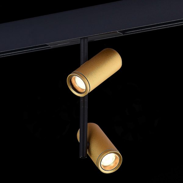 ST808.236.16 Магнитный трековый светильник Золотистый LED 1*16W 3000K 1 100Lm Ra>90 IP20 D45xH240 48VV ST808 — изображение 4
