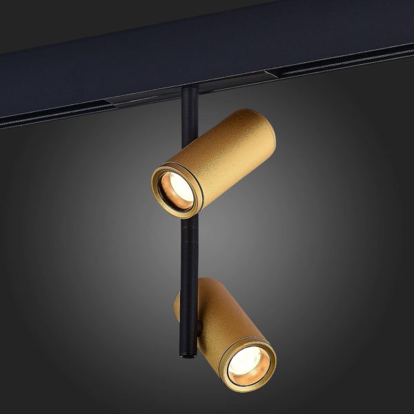 ST808.236.16 Магнитный трековый светильник Золотистый LED 1*16W 3000K 1 100Lm Ra>90 IP20 D45xH240 48VV ST808 — изображение 5