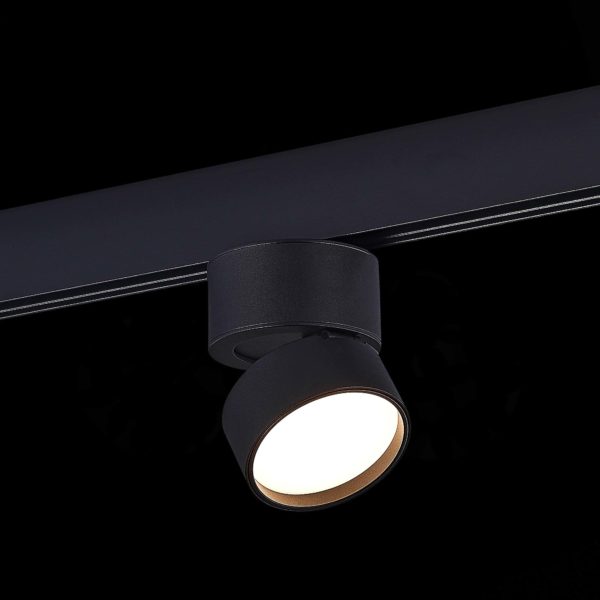 ST809.436.09 Магнитный трековый светильник Черный LED 1*9W 3000K 500Lm Ra>90 120° IP20 D85xH126 48VV ST809 — изображение 4