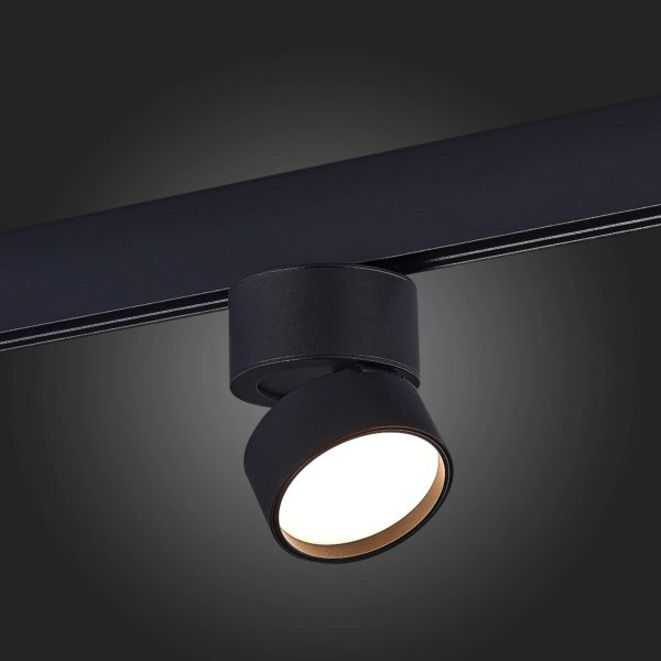 ST809.436.09 Магнитный трековый светильник Черный LED 1*9W 3000K 500Lm Ra>90 120° IP20 D85xH126 48VV ST809 — изображение 5