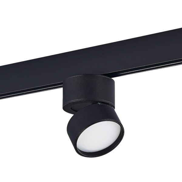 ST809.436.09 Магнитный трековый светильник Черный LED 1*9W 3000K 500Lm Ra>90 120° IP20 D85xH126 48VV ST809 — изображение 2