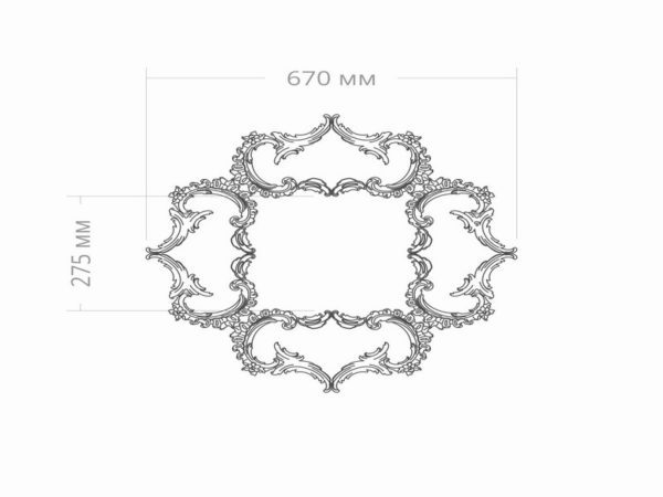 Розетка RODECOR 87032RC 670*670 мм — изображение 2