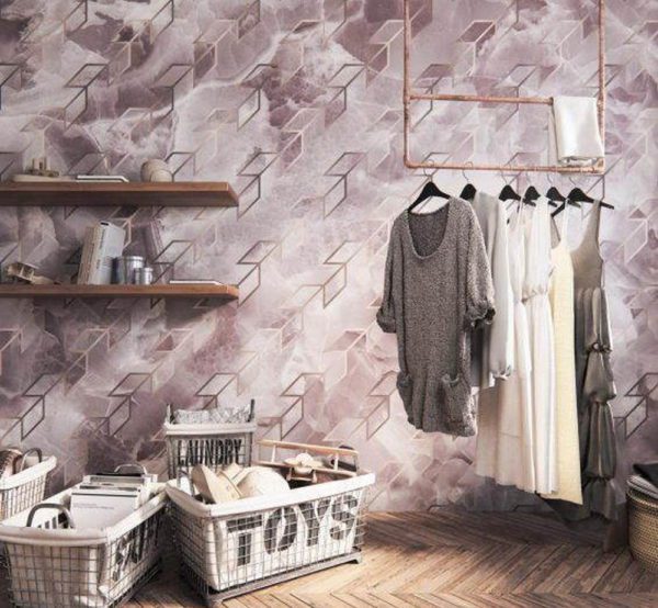 Российские обои Wall Street, коллекция Pink it Marble, артикул 21031