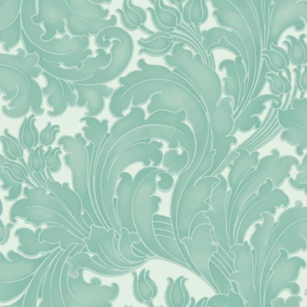 Английские обои Little Greene, коллекция National Trust Papers II, артикул 0260TUAQUA