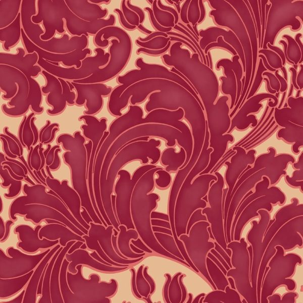 Английские обои Little Greene, коллекция National Trust Papers II, артикул 0260TUTHEAT