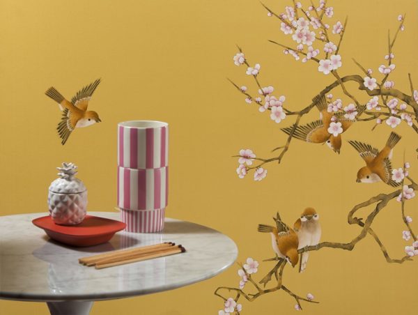 Панно Misha, коллекция Asia, артикул Sparrows/Sun Gold