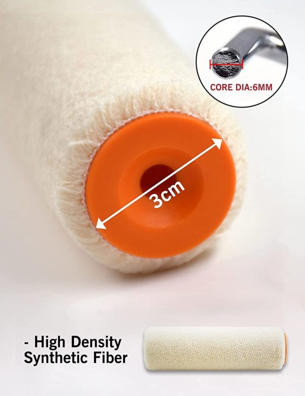 Валики Hi-Sheen™ мини (набор 2 шт.)Материал: ВелюрРазмер:  4" (100мм)Шубка 3/16" (5 мм) — изображение 3